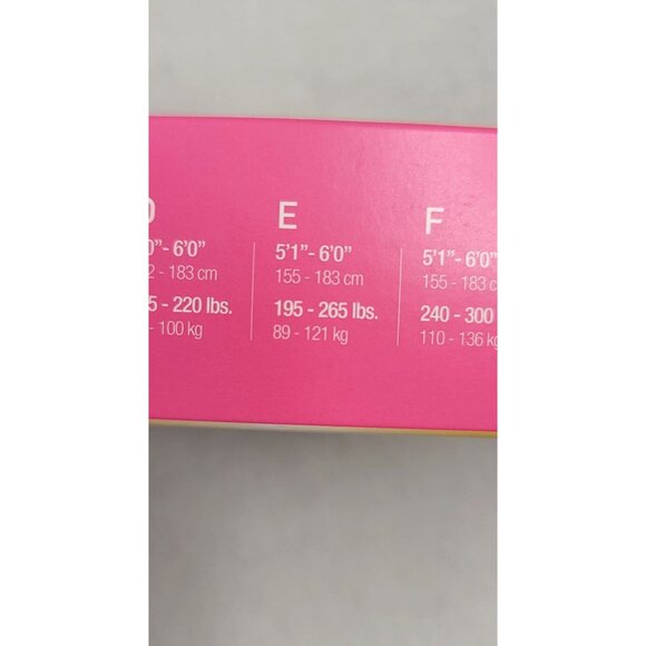 Star 1699 By Spanx Center Stage Patterned Shaping Tights Ribbed Row Size E Black - Picture 4 of 4